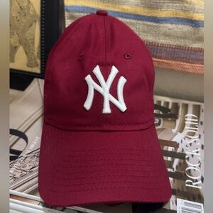 Aritzia Red Baseball Cap